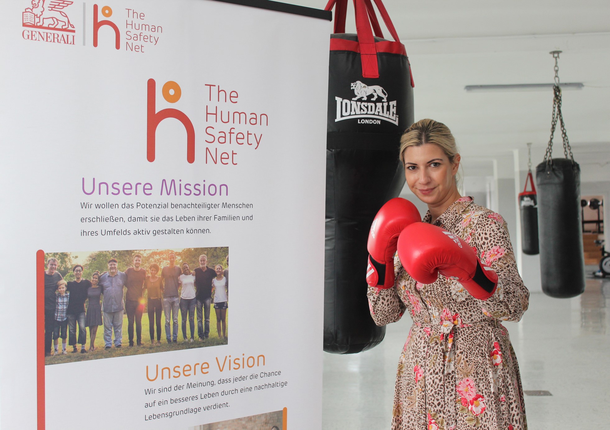 Anita Sekowitsch hat für The Human Safety Net eine besondere Partnerschaft mit dem Boxclub Korneuburg auf die Beine gestellt © Ulrike Sattlberger