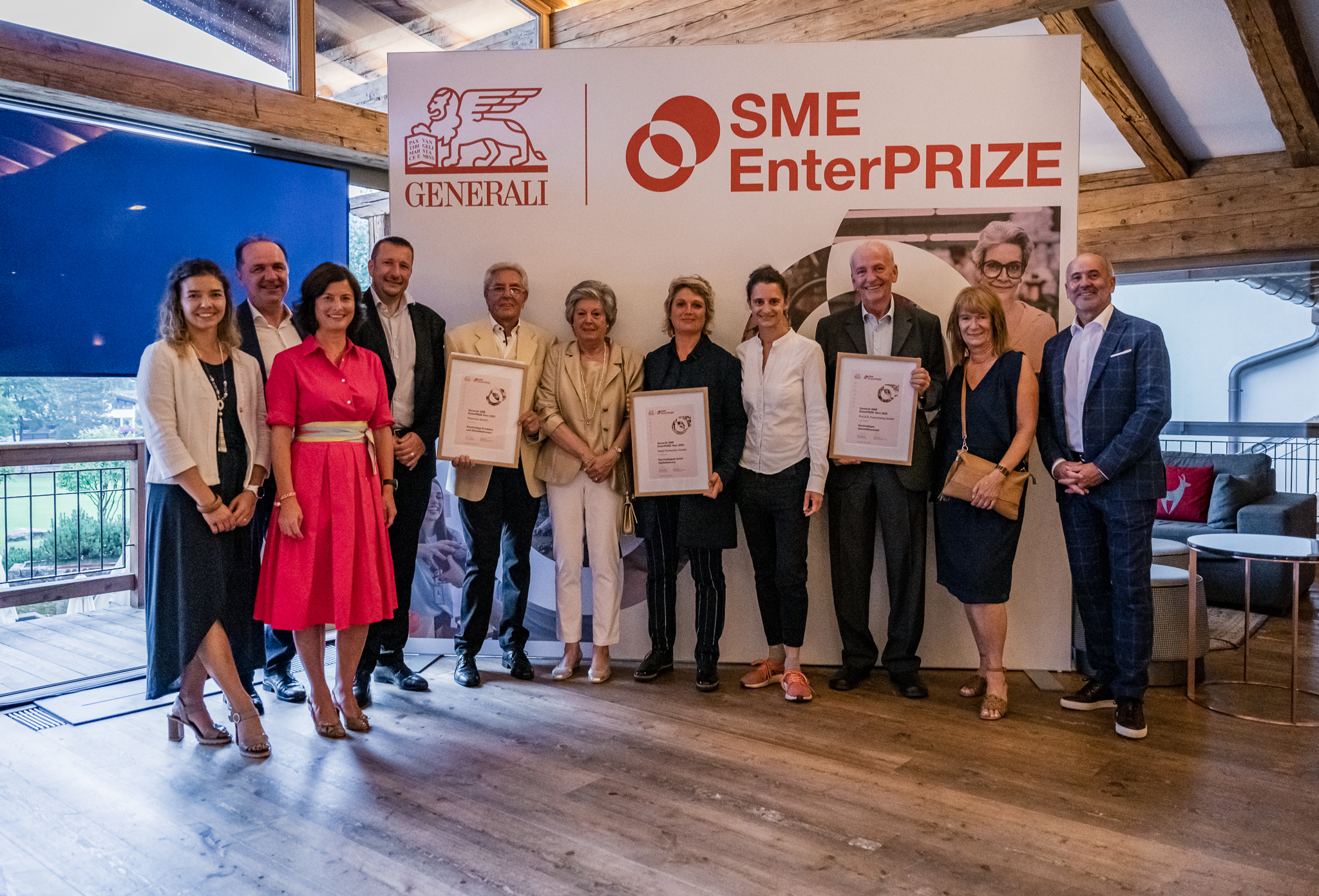 Die Gewinner_innen des Generali SME EnterPRIZE. © Stefan Adelsberger