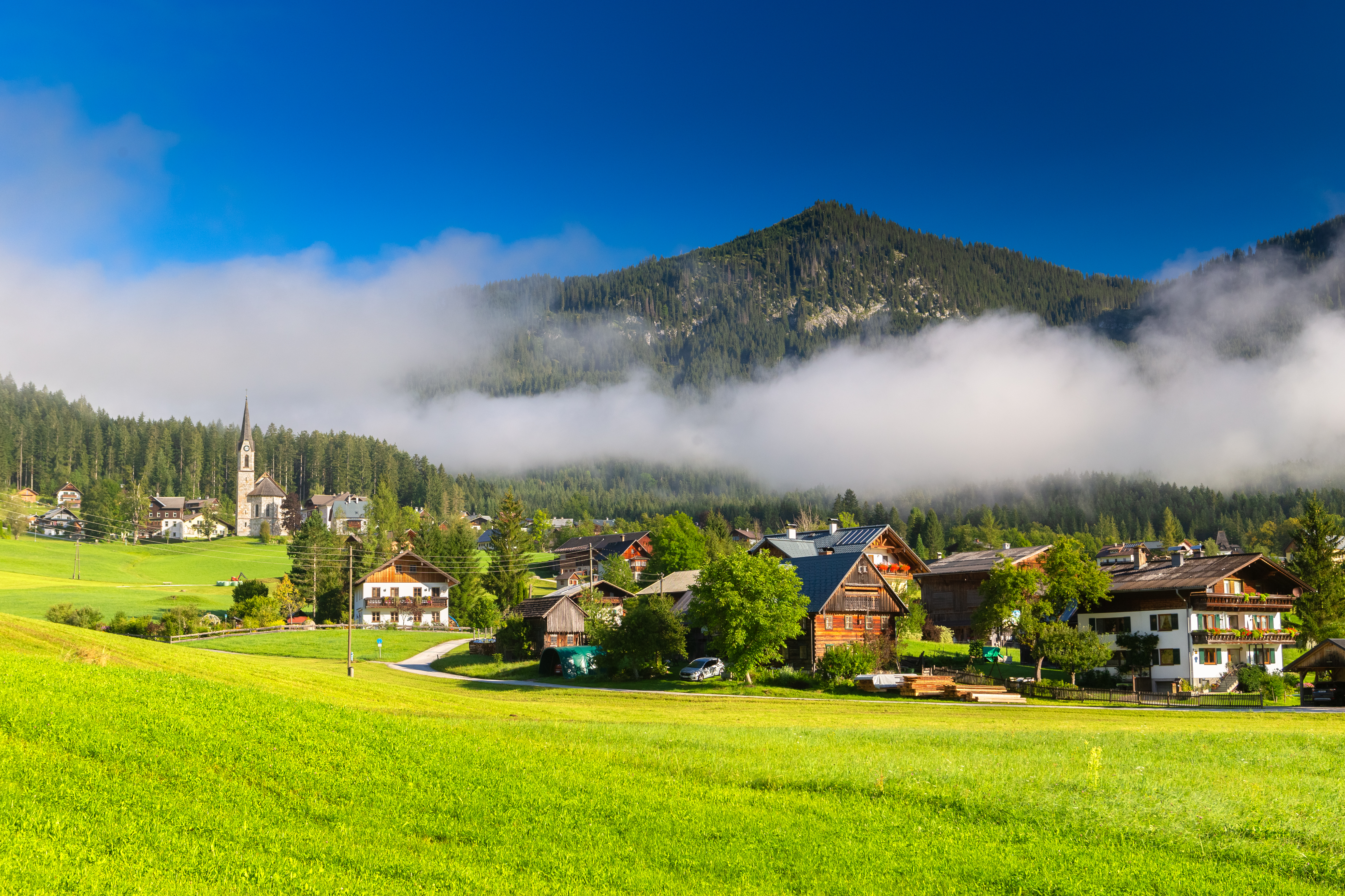 Berglandschaft mit herrlichem Tal