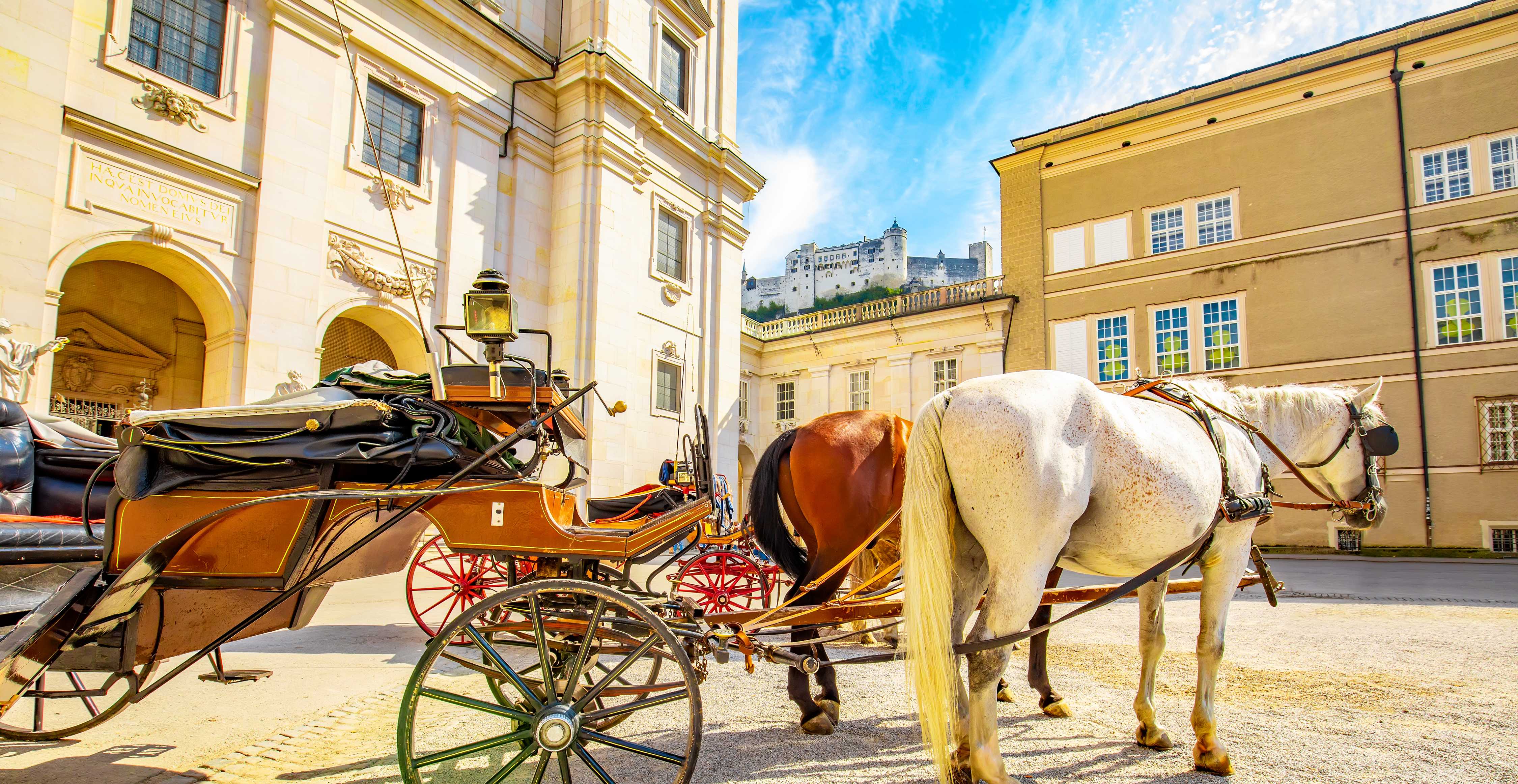 Malerischer Blick auf die Salzburger Altstadt, Österreich